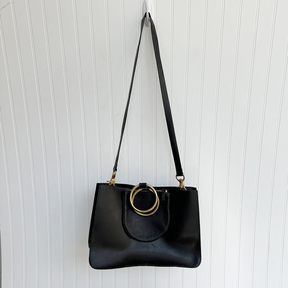 OTAAT/MYERS Collective Ring Tote Black Leather Large - Picture 3 of 8